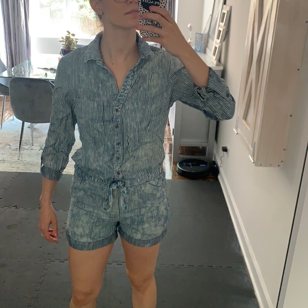Romper with long sleeves